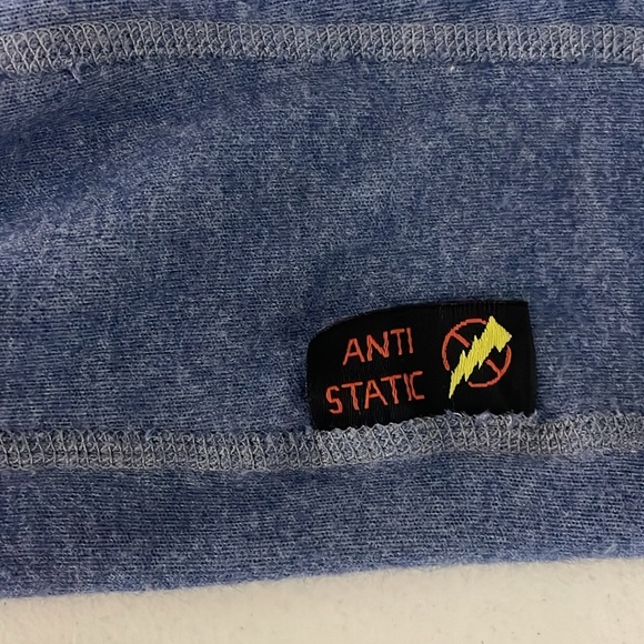 Helly Hansen Work Wear Fire Resistant Long Sleeve Tee Shirt Size Large Blue - Picture 2 of 9